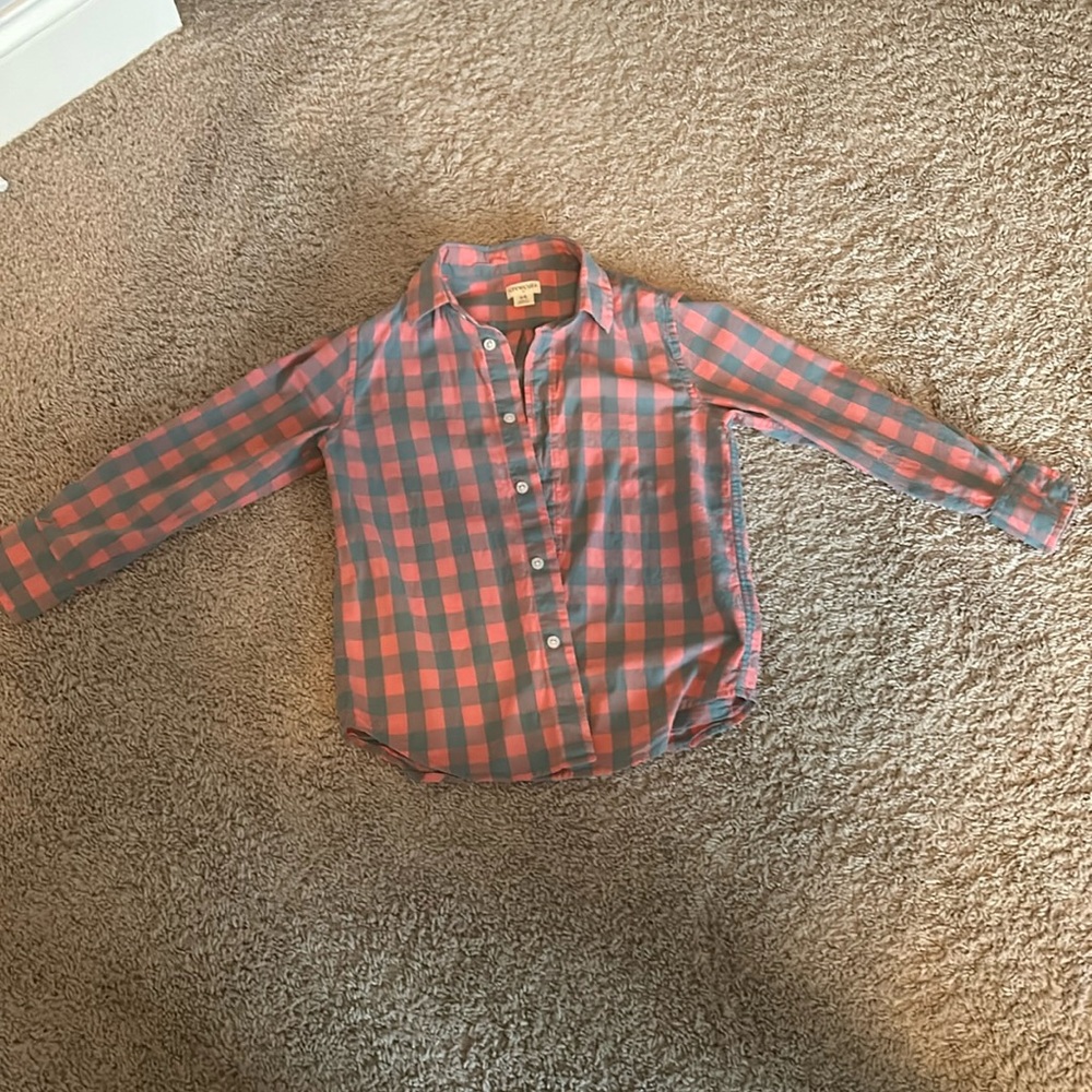 JCrew factory boys button up shirt